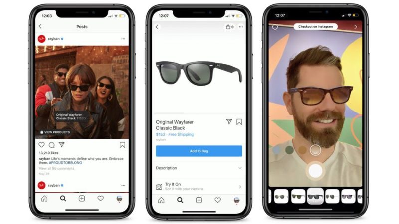 Instagram thử nghiệm quảng cáo AR mới, cho phép người mua thử luôn sản phẩm