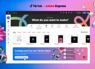 TikTok bổ sung tích hợp thư viện nhạc thương mại cho Adobe Express