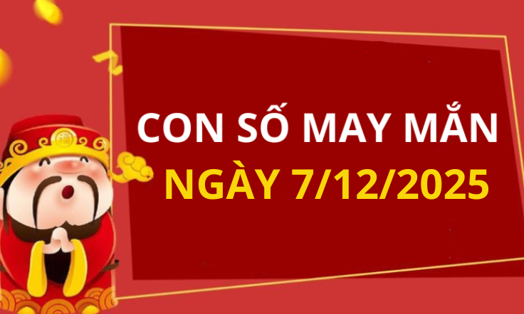Con số may mắn hôm nay 7/12/2025 theo tuổi: Chọn số giúp bạn đổi vận