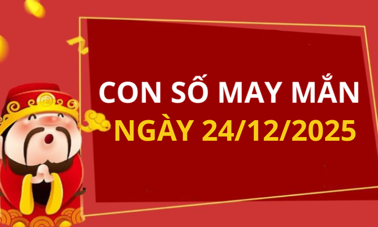 Con số may mắn hôm nay 24/12/2025 theo tuổi: Số thu hút tài lộc