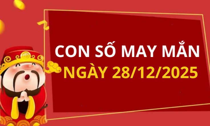 Con số may mắn hôm nay 28/12/2025 theo tuổi: Số may mắn giúp bạn đón lộc