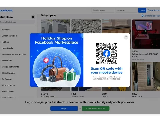 Facebook ra mắt cửa hàng quà tặng mùa lễ hội trên Marketplace