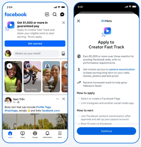 Meta vừa tiếp tục mở rộng chiến lược thu hút nhà sáng tạo nội dung với chương trình mới mang tên “Creator Fast Track”
