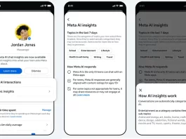 Meta cho phép phụ huynh xem các truy vấn AI của con cái