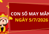 Con số may mắn hôm nay 5/7/2026 theo từng tuổi: Chọn số cát hốt vàng về đầy túi
